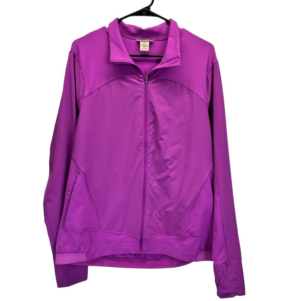 Duluth Avant Garden Jacket Purple Large Full Zip Athletic